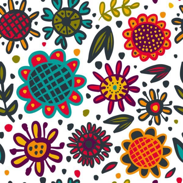 Bright Doodle Flower Thumbnail