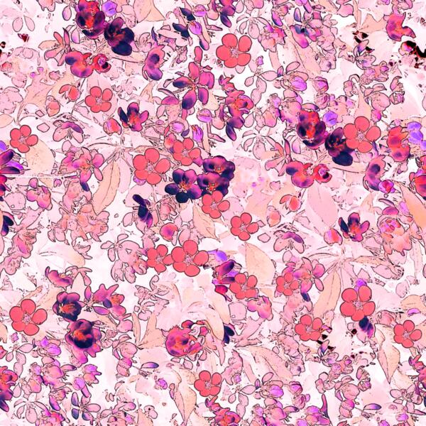 Pink Watercolour Blossom Thumbnail